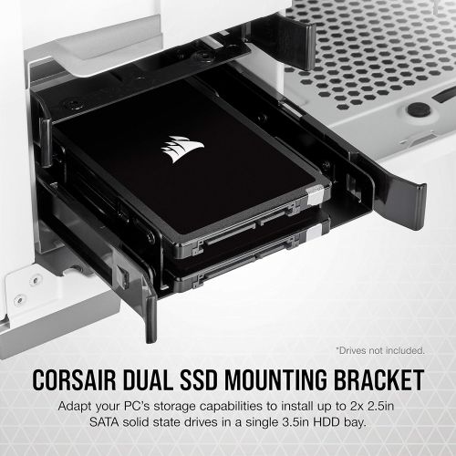 샌디스크 SanDisk Ultra 3D NAND 500GB Internal SSD - SATA III 6 Gb/s, 2.5 Inch /7 mm, Up to 560 MB/s - SDSSDH3-500G-G25 & Corsair Dual SSD Mounting Bracket 3.5 CSSD-BRKT2, Black