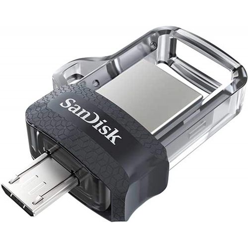 샌디스크 SanDisk 128GB Ultra Dual Drive m3.0 for Android Devices and Computers - microUSB, USB 3.0 - SDDD3-128G-G46, Black