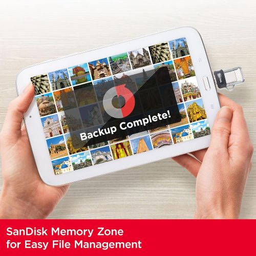 샌디스크 SanDisk 128GB Ultra Dual Drive m3.0 for Android Devices and Computers - microUSB, USB 3.0 - SDDD3-128G-G46, Black