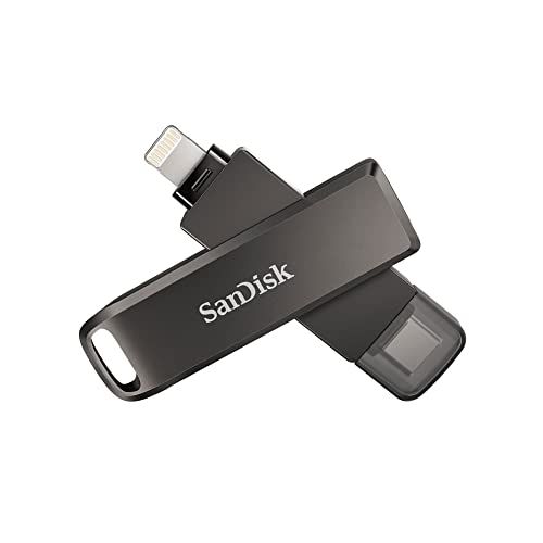 샌디스크 SanDisk 256GB iXpand Flash Drive Luxe for iPhone and USB Type-C Devices - SDIX70N-256G-GN6NE