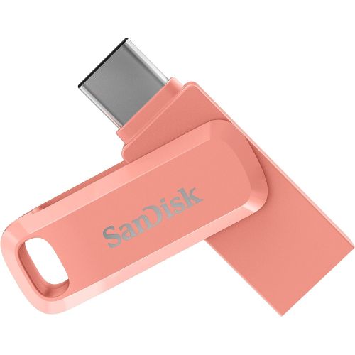 샌디스크 SanDisk 256GB Ultra Dual Drive Go USB Type-C Flash Drive, Peach - SDDDC3-256G-G46PC