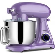 SanLidA All-Metal COOKLEE Stand Mixer, 800W 8.5-Qt. Kitchen Mixer 10+1 Speeds with Dishwasher-Safe Dough Hooks, Flat Beaters, Whisk & Pouring Shield, SM-1522NM, Lavender