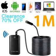 SanSiDo Endoscope Camera Wifi Endoscope Borescope Camera 2.0 Megapixels HD 7mm 6 Leds Waterproof Snake Camera with Shutter for IOS Android IPhone 7/7Plus/6/6s,iPad Pro,Samsung (WIF