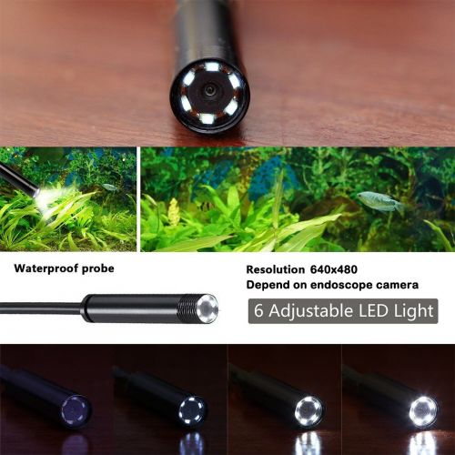  SanSiDo Endoscope Camera Wifi Endoscope Borescope Camera 2.0 Megapixels HD 7mm 6 Leds Waterproof Snake Camera with Shutter for IOS Android IPhone 77Plus66s,iPad Pro,Samsung (WIF