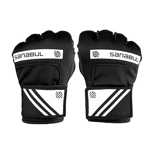  Sanabul Gel Hand Wraps for Boxing Gloves | MMA Muay Thai Kick Boxing Quick Wraps for Men & Women | Inner Boxing Hand Wrap for Gloves | Padded Knuckle Wrist Wrap