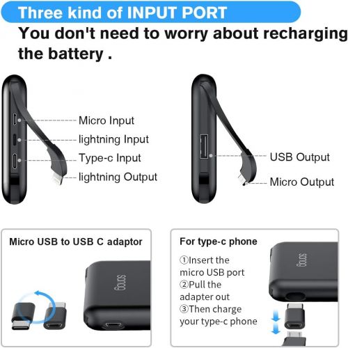  [아마존 핫딜]  [아마존핫딜]Sanag Wireless Portable Charger, Portable Charger, SANAG 10000mAh External Battery Pack, Type-C, QC 2.0 Ports and LED Displaly, Power Bank for iPhone, iPad, Samsung and More