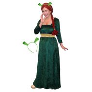 Sanctuarie Designs Womens Princess Fiona Shrek Plus Size Supersize Halloween Costume Dress