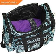 Sandover World Traveler Paisley 16 Shoulder Duffle Bag - Black Rolling Duffel NEW | Model LGGG - 1179 |