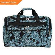 Sandover World Traveler Paisley 22 Travel Duffle Bag - Black Rolling Duffel NEW | Model LGGG - 5922 |