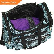 Sandover World Traveler Paisley 22 Travel Duffle Bag - Black Rolling Duffel NEW | Model LGGG - 5921 |