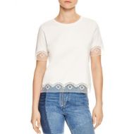 Sandro Aida Lace-Detail Tee