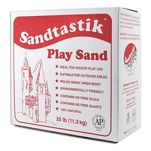  [아마존베스트]Sandtastik Sparkling White Play Sand, 25 Pounds