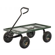 Sandusky Lee FW Steel Crate Wagon, Green, 1000 lbs Load Capacity, 14-1/4 Height, 38 Length x 20 Width