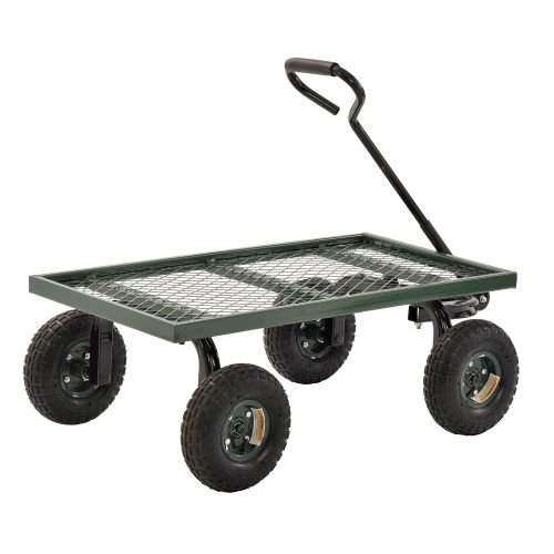  Sandusky Lee FW Steel Crate Wagon, Green, 1000 lbs Load Capacity, 14-1/4 Height, 38 Length x 20 Width