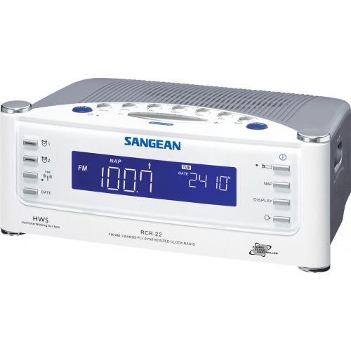  Sangean AM/FM/Aux-in Tuning Clock Radio RCR-22