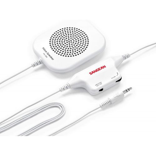  [아마존베스트]Sangean PS-300 Pillow Speaker with In-line Volume Control and Amplifier (White)