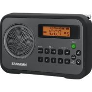 [아마존베스트]Sangean PR-D18BK AM/FM/Portable Digital Radio with Protective Bumper (Gray/Black)