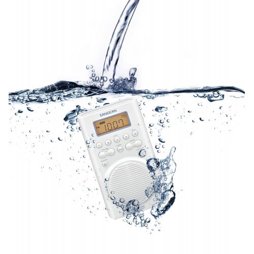  [아마존베스트]Sangean H205 AM/FM Weather Alert Waterproof Shower Radio