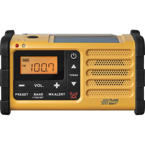  [아마존베스트]Sangean MMR-88 AM/FM/Weather+Alert Emergency Radio. Solar/Hand Crank/USB/Flashlight, Siren, Smartphone Charger