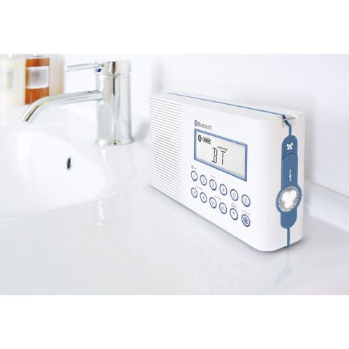  Sangean H202 Portable AM/FM/Weather Alert/ Bluetooth Digital Tuning Waterproof Shower Radio: Home Audio & Theater