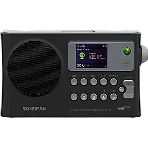  [아마존베스트]Sangean WFR-28 Internet Radio / FM-RBDS / USB / Network Music Player Digital Receiver with Color Display
