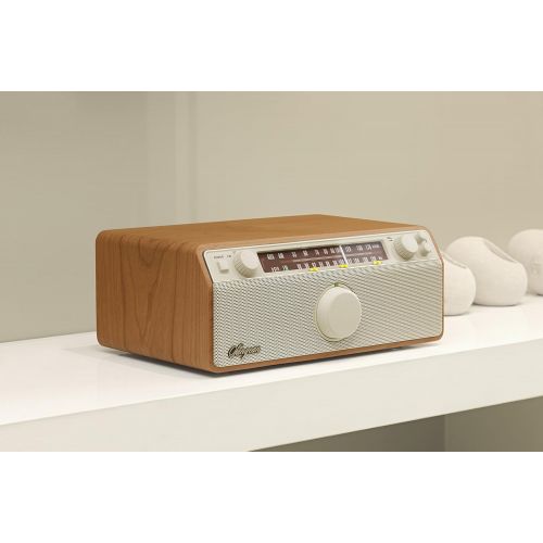  Sangean WR-12 AMFM Analog Wooden Cabinet Receiver (Walnut)