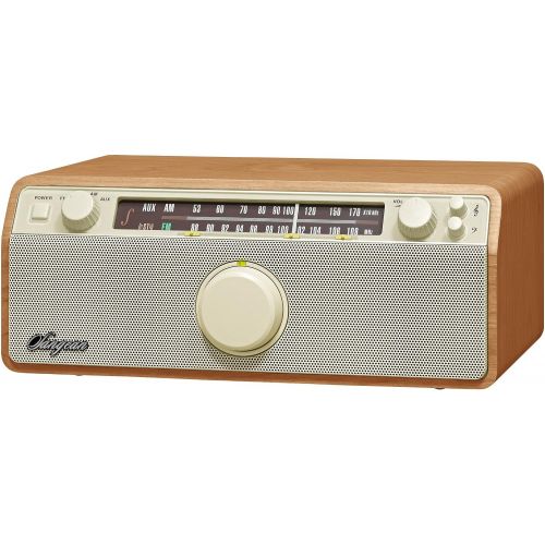  Sangean WR-12 AMFM Analog Wooden Cabinet Receiver (Walnut)