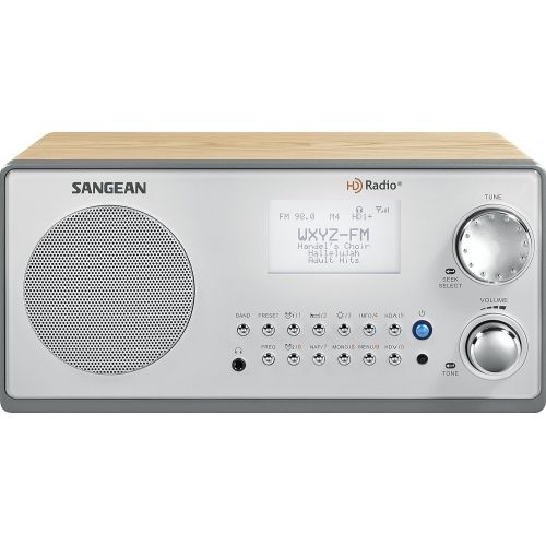  Sangean HDR-18 HD RadioFM-StereoAM Wooden Cabinet Table Top Radio