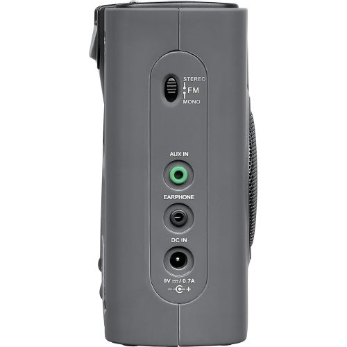  Sangean PR-D15 FM-StereoAM Rechargeable Portable Radio with Handle (Gray)