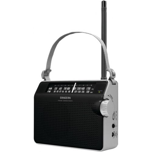  Sangean 1 - AMFM Compact Analog Radio (Black), AMFM compact analog radio, AMFM analog tuning provides clear & static-free listening, PR-D6BK