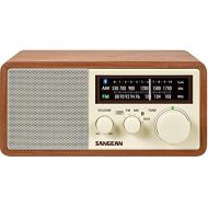 Sangean WR-16 AMFM Bluetooth Wooden Cabinet Radio - Walnut