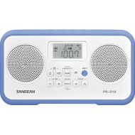 Sangean PR-D19BK FM Stereo/AM Digital Tuning Portable Radio with Protective Bumper (Gray/Black)