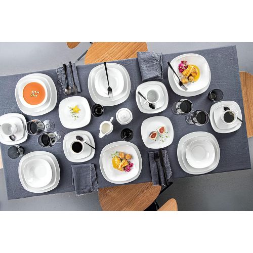  Sanger Kaffeetassen Set Bilgola aus Porzellan 6er Set | Bestehend aus Tassen und Untertassen | Fuellmenge 175 ml | Perfekt aufeinander abgestimmtes Set