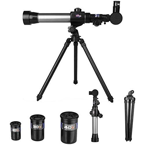  [아마존베스트]Sania Store Kids Astronomy Telescope With Tripod  20X 30X 40X Magnification Portable Travel Telescope | Lightweight,Easy-to-carry,A Great Beginners Kit For Astronomy Enthusiasts to Perform Sc