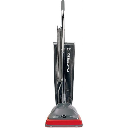  Sanitaire EUKSC679J Commercial Shake Out Bag Upright Vacuum Cleaner with 5 Amp Motor, 12 Cleaning Path,Red