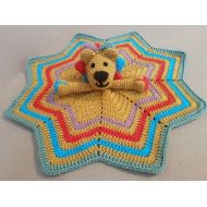 Sankasu Comfort blanket / baby blanket / loveys / crochet baby blanket / awesome toy / newborn / gift for baby / lion / crochet lion