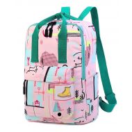 Sankill sankill Students Cute Print Bookbag Lightweight Backpack Travel Daypack School Bags for Girls (pink)
