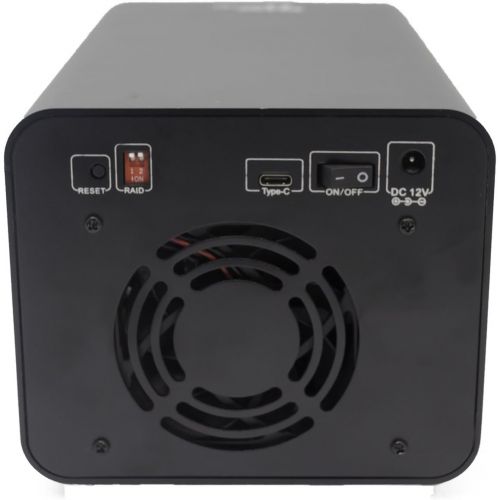  Sans Digital MobileRAID MR2UT6G 2-Bay RAID HDD Enclosure USB 3.1 GEN2/TYPE-C to SATA/RAID 0/1/JBOD