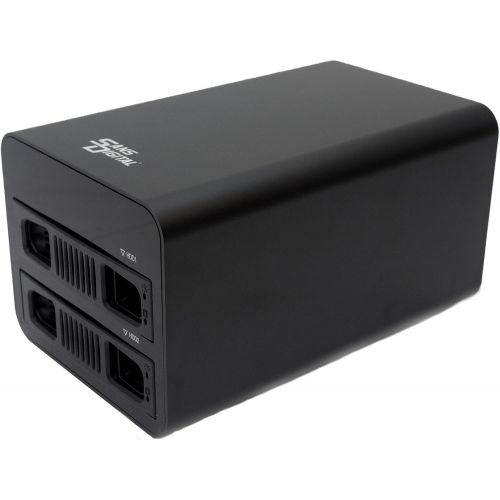  Sans Digital MobileRAID MR2UT6G 2-Bay RAID HDD Enclosure USB 3.1 GEN2/TYPE-C to SATA/RAID 0/1/JBOD