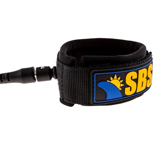  [아마존베스트]Santa Barbara Surfing SBS 10 Coiled SUP Leash - GUARANTEED FOR LIFE - Premium Design for Flat & Open Water Stand Up Paddle Board