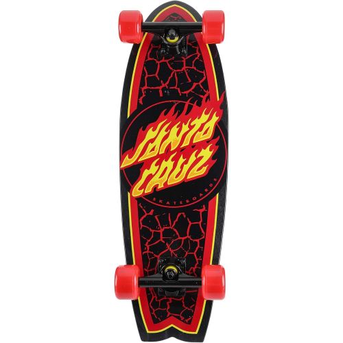 산타크루즈 Santa Cruzer Flame Dot Factory Complete Skateboard Shark 27.7