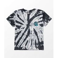 SANTA CRUZ SKATE Santa Cruz Boys Wave Dot Black Twist Tie Dye T-Shirt