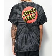 SANTA CRUZ SKATE Santa Cruz Classic Dot Spider Black T-Shirt