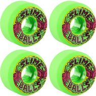 Santa Cruz Skateboards Slimeballs Squirt Ball Vomit Mini Green Skateboard Wheels - 56mm 97a (Set of 4)