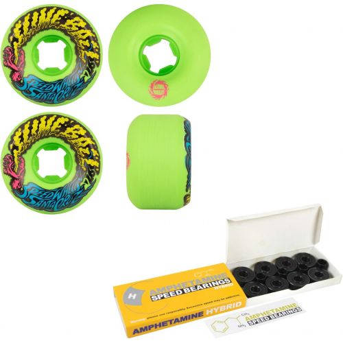 산타크루즈 Santa Cruz Skateboard Wheels with Hybrid Ceramic Bearings 54mm Vomit Mini