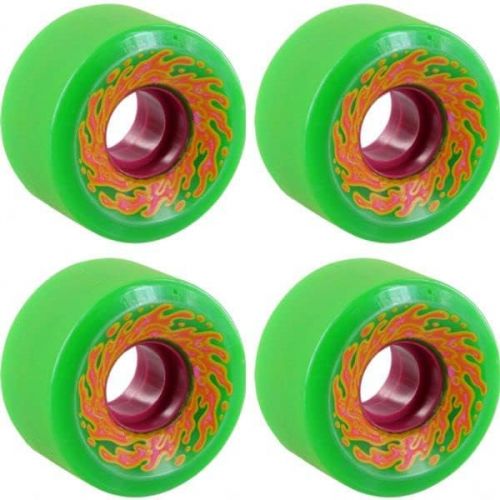 산타크루즈 Santa Cruz Skateboards Slime Balls Mini OG Slime Green/Pink Skateboard Wheels - 54.5mm 78a (Set of 4)