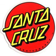 Santa Cruz Classic Logo Skateboard Sticker - large skate board skating skateboarding
