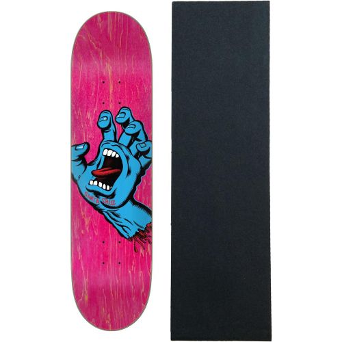 산타크루즈 Santa Cruz Skateboards Deck Screaming Hand Pink 7.8 Inches x 31 Inches with Griptape