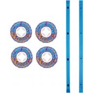 Santa Cruz Skateboards Slime Balls Skateboard Wheels 56mm Vomit Mini II 97A White/Blue with Blue Rails