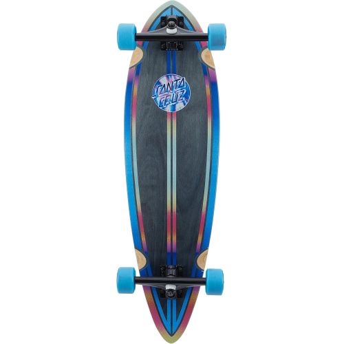 산타크루즈 Santa Cruz Skateboards Santa Cruz Iridescent Dot Pre-Built Longboard Complete - 9.25